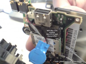 Wifi-Card right next to the USB port